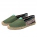 Women Large Size Ethnic Style Linen Slip  on Espadrille Fisherman’s Shoes